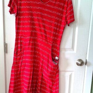 Red computer C programming  Dress